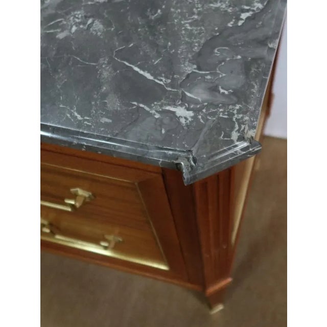 Wood Louis XVI Style Mahogany Chest of Drawers, 19th-century For Sale - Image 7 of 18