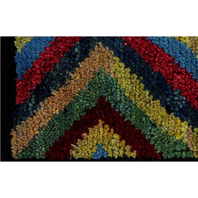 2010s Handwoven Scandinavian Style Persian Kilim Area Rug - 4′5" × 5′9″ For Sale - Image 5 of 11