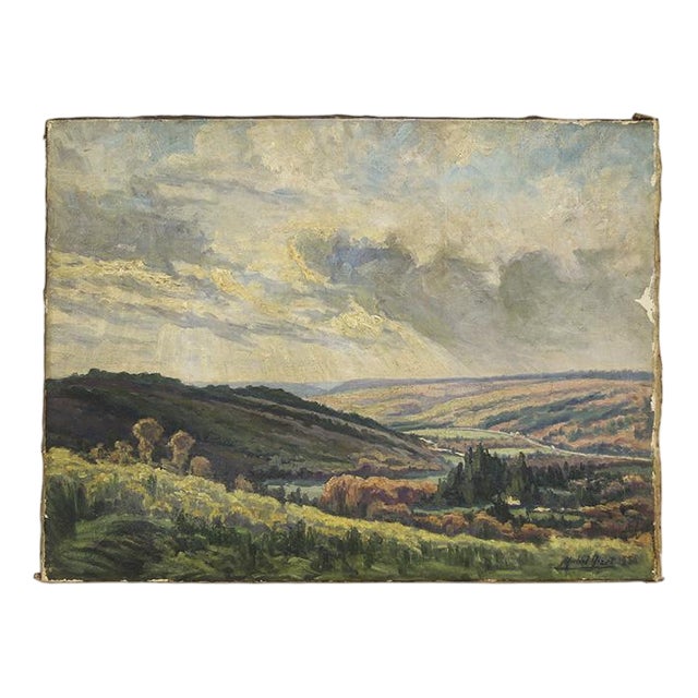 Michel Nizet, Liège School Ardennes Landscape, 1930, Painting For Sale