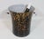 Black Mid Century Modern Tortoise Shell Glass Champagne Ice Bucket For Sale - Image 8 of 9