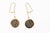 Metal A Pair of 21K Gold Earrings with Roman Coins For Sale - Image 7 of 9