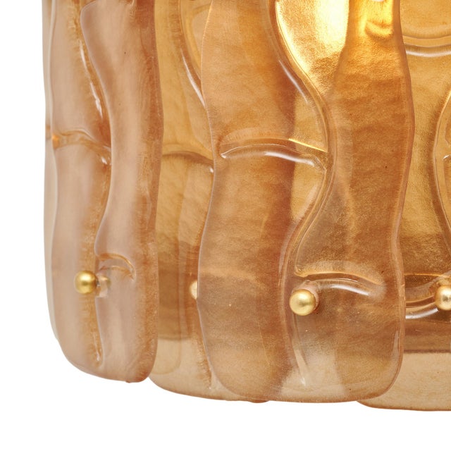 Murano Glass Light Tobacco Sconces For Sale In Austin - Image 6 of 9