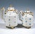 Traditional Viennese Imperial Gilt Porcelain Tete-a-Tete Coffee Service with Cornflowers, 1797, Set of 4 For Sale - Image 3 of 8