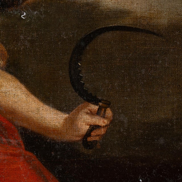 Original Oil on Canvas Allegorical Painting of Harvest With Demeter, Italy Circa 1750-70 For Sale - Image 6 of 11
