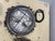 Brown Vintage Industrial Round Ceiling Lamp in Cast Iron, 1950 For Sale - Image 8 of 10