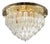 Crystal Ceiling Light attributed to Paolo Venini for Novaresi, 1960s For Sale