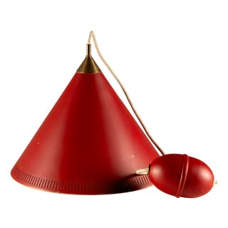 Kegle Rise and Fall Pendant by Bent Karlby for Lyfa, 1960s For Sale