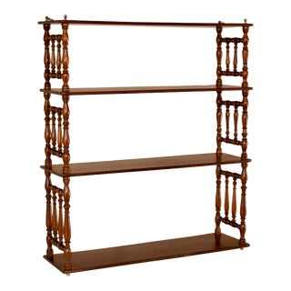19th Century Mahogany Hanging Shelf For Sale