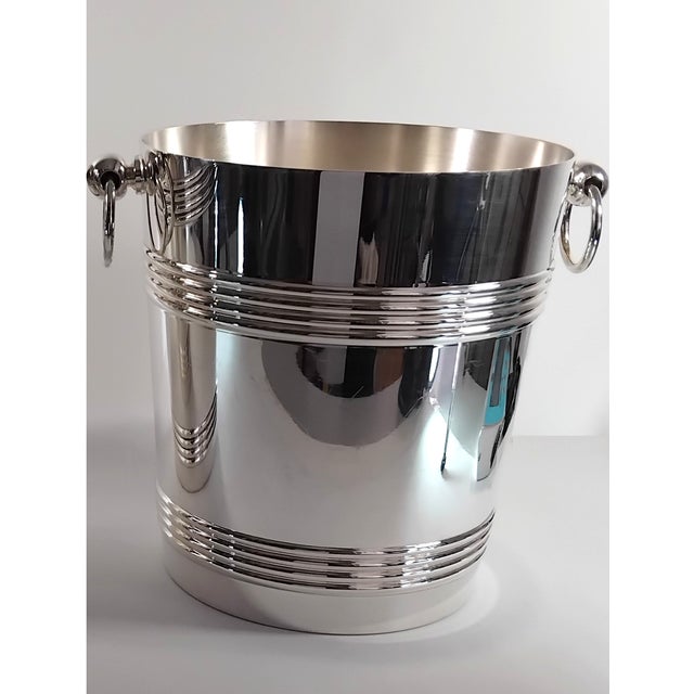 1950s Three Christofle-Gallia "Biarritz" Model Champagne Cooler For Sale - Image 11 of 13