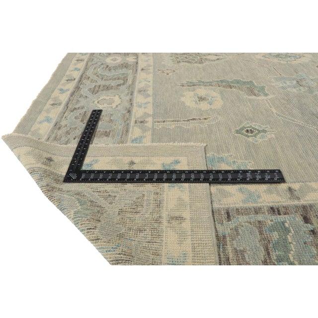 Modern Style Turkish Oushak Rug, 09'05 X 12'06 For Sale - Image 4 of 8