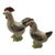 1980s Blue Ridge Pottery Rooster Hen Chicken Salt and Pepper Shaker Set- a Pair For Sale