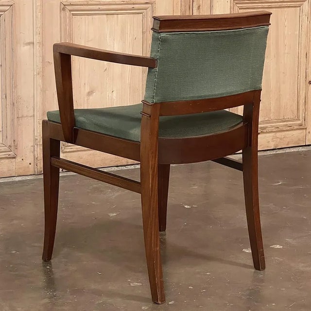 Mid-Century Mahogany Armchair by De Coene For Sale - Image 12 of 13