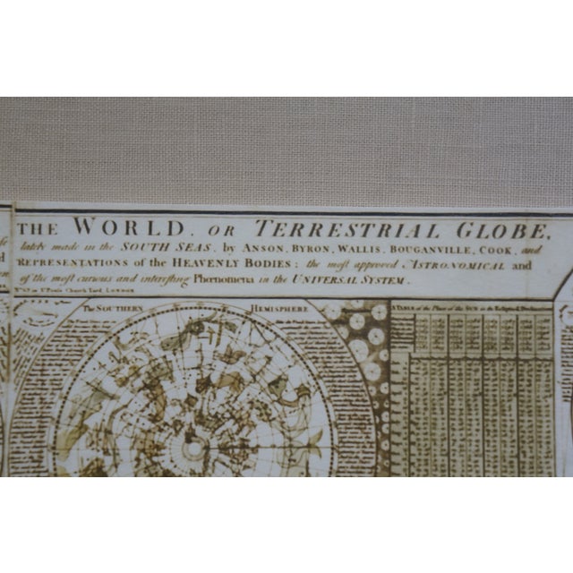 Late 20th Century Carington Bowles New & Accurate World Map Terrestrial Globe Reproduction 32" For Sale - Image 11 of 12
