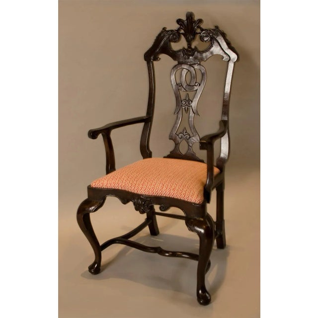 Rococo 10 Portuguese Rococo Dining Chairs in Jacaranda Wood - 6 18th C. 4 20th C. For Sale - Image 3 of 15