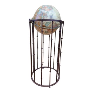 Mid Century Replogle Diameter Floor Globe For Sale