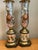 Mid 20th Century Vintage Italian Eglomise Rose Lamps - A Pair For Sale - Image 5 of 12