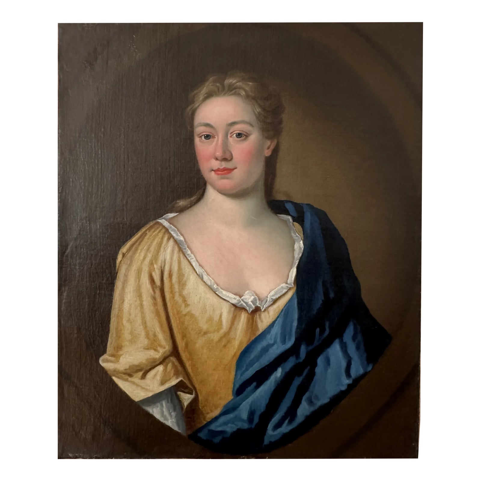 Portrait of a Lady of Quality, 1720-1750, Oil on Canvas | Chairish