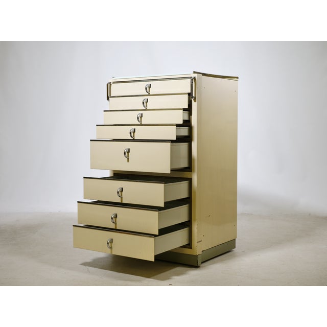 Metal Rolling Dental Cabinet with Drawers from Baisch, 1950s For Sale - Image 4 of 10