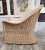 Tan Late 20th Century Michael Taylor Style Wicker Rattan Armchair For Sale - Image 8 of 18