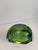 Octagonal Chartreuse Sommerso Murano Glass Bowl, 1960s For Sale - Image 10 of 11