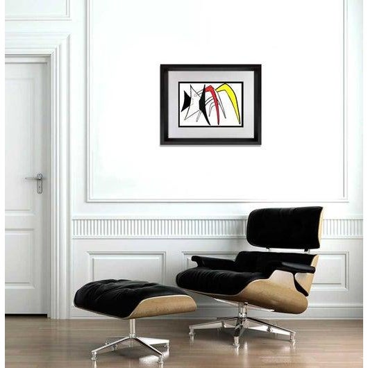 Double Original Alexander Calder Limited Edition Lithograph in color. On Woven paper. Sur le presses de Mourlot Freres,...