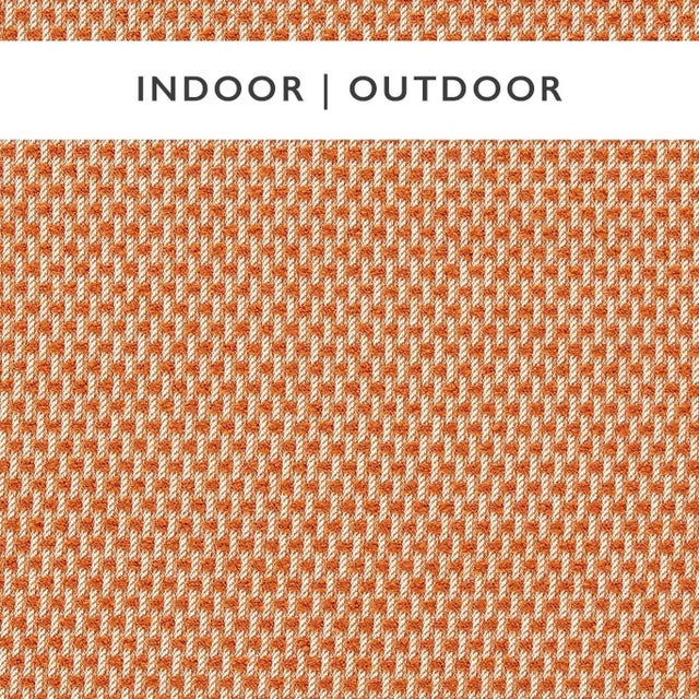 Harlequin Hito Fabric in Clementine/Chalk For Sale