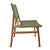 Outdoor Green Woven Teak Dining Chair For Sale - Image 4 of 8