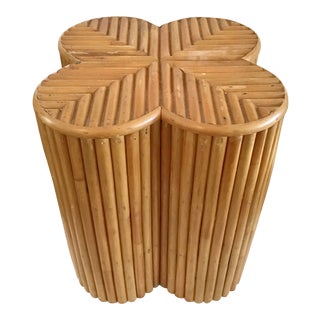 Pencil Reed Cocktail Table in an Alhambra Form For Sale