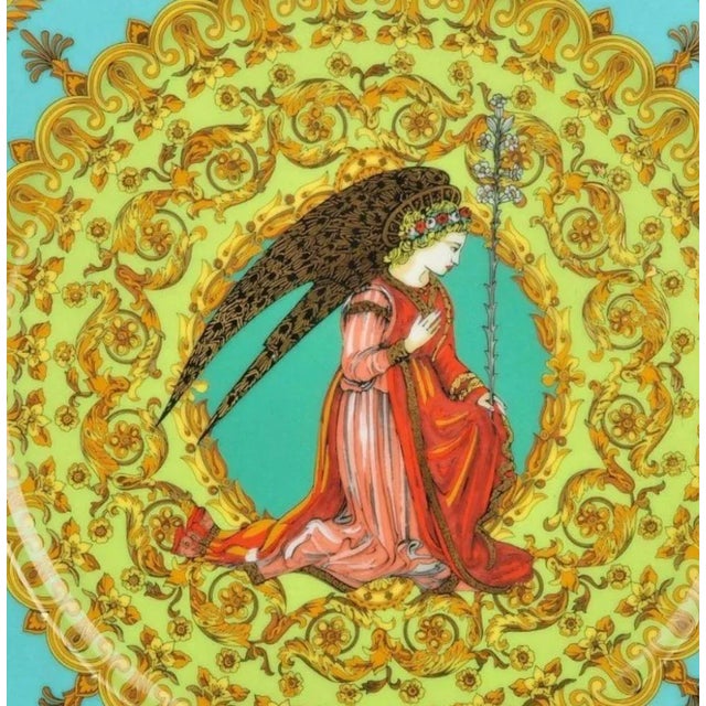 Versace for Rosenthal "L'Ange Gabriel" Plate, 1996 Rosenthal "Versace" Christmas plate, 1996. Porcelain, white with...