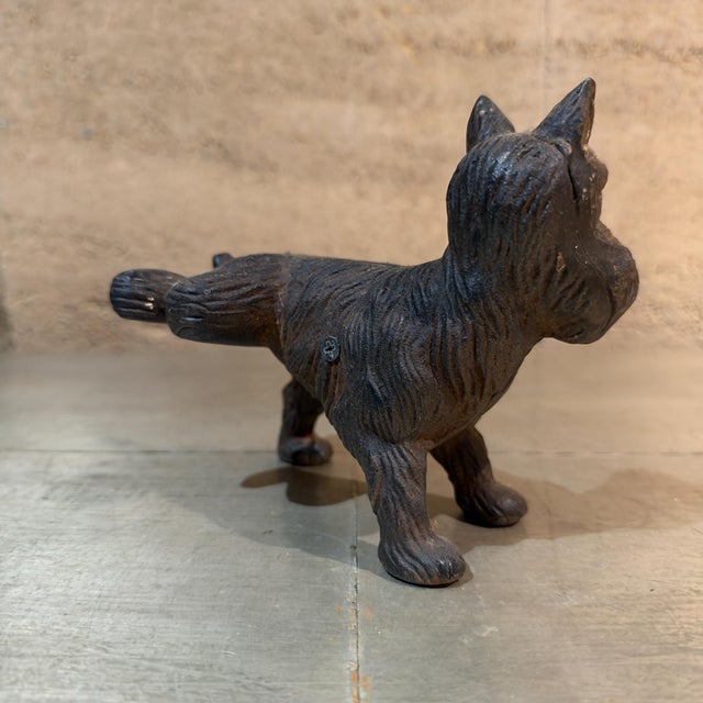 Cast Iron Scottish Terrier or Scottie Dog Figurine Door Stopper For Sale - Image 4 of 14
