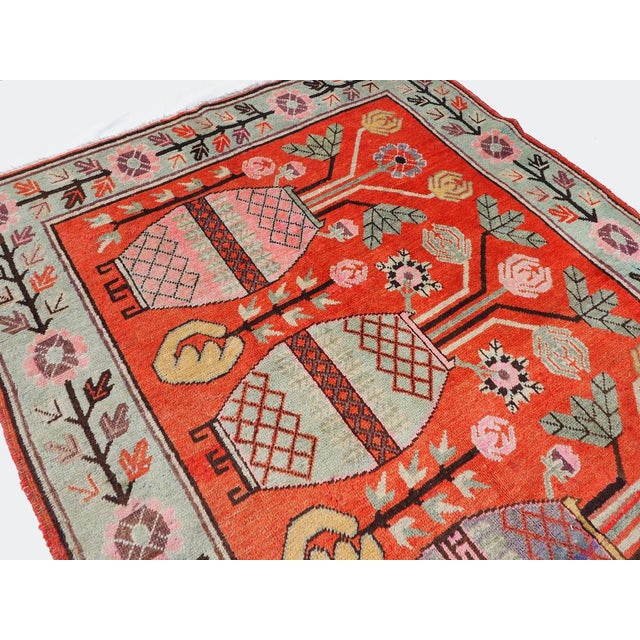 Antique Hand Knoted Khotan Samarkand Rug, 1920s For Sale - Image 3 of 14