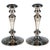 Art Nouveau Silver Candlesticks with Floral Engraving, 1890, Set of 2 For Sale - Image 6 of 6