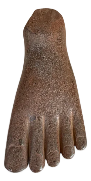 Andrianna Shamaris River Rock Foot Sculpture