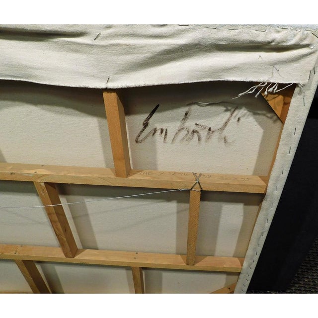 "Tabx X series" by Enrico Embroli Original Mixed Media Painting on Canvas Hand Signed in the back Unframed, on stretched...