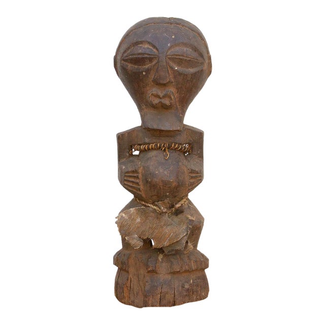 Antique Songye Carved Guardian Figure For Sale