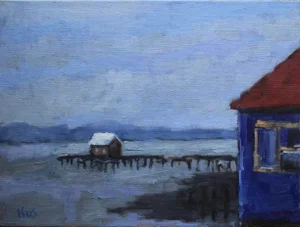 Nick's Cove, Contemporary Seascape Oil Painting