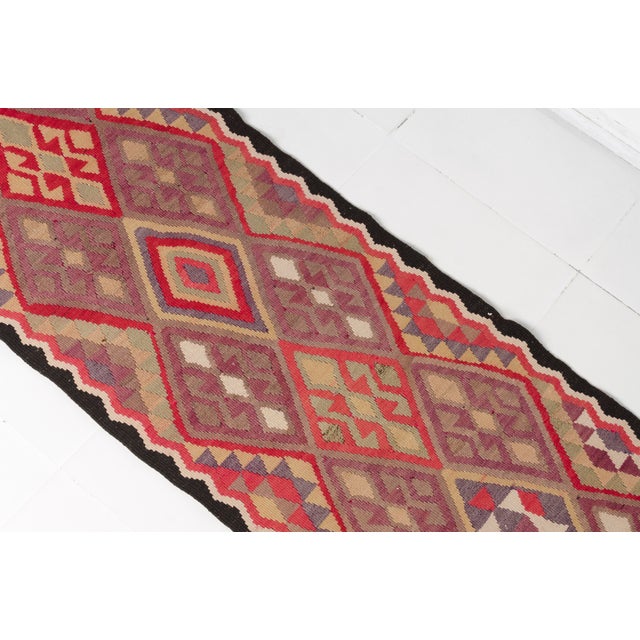 Mid 20th Century Handwoven, Vegetable Dye, One-of-a-Kind, Anatolian Kilim For Sale - Image 10 of 10