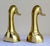 Mid-Century Modern Polished Solid Brass Mallard Duck Head Bookends – A Pair For Sale - Image 4 of 18