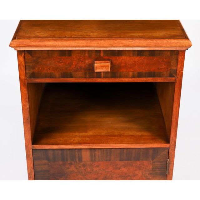 Wood Walnut Erii Sandringham Bedside Cabinets with Royal Provenance, 1950s, Set of 2 For Sale - Image 7 of 18