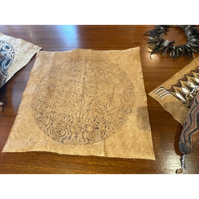 Mid 20th Century Tribal Tapa Cloth Papua New Guinea For Sale In San Francisco - Image 6 of 6