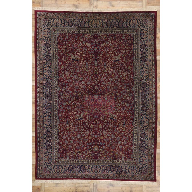 Antique Indian Agra Rug - 09'11 x 13'10 For Sale - Image 9 of 10