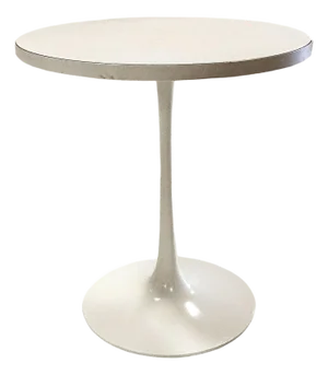 1960s Mid-Century Eero Saarinen Style Tulip Formica & Aluminum Side Table Attributed to Knoll