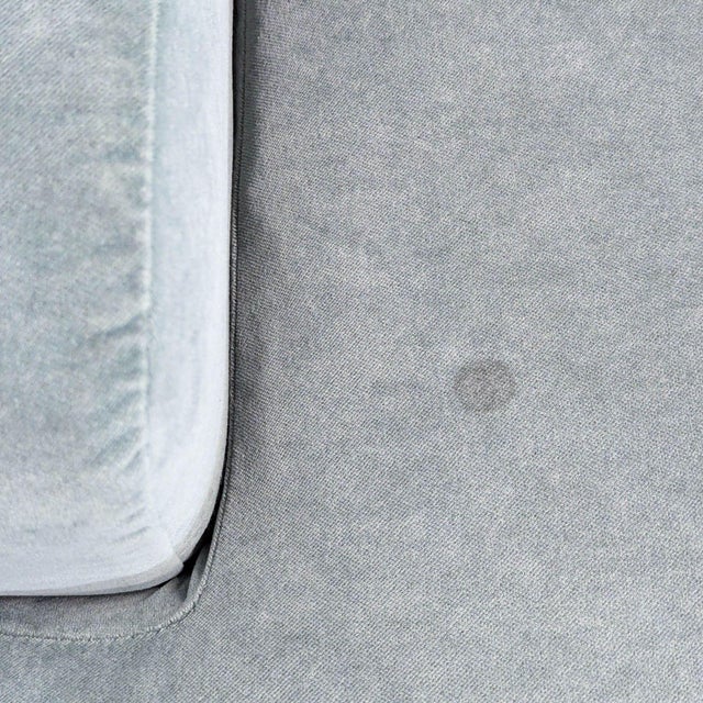 Textile Eq3 Eve Modern Lounge Chair in Soft Blue Fabric For Sale - Image 7 of 8