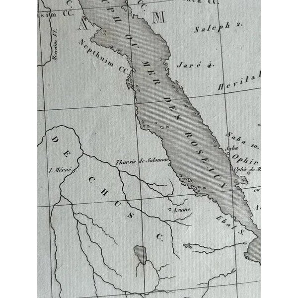 Paper Geography of the Hebrews Table of the Dispersion of Noah's Children, 1837 For Sale - Image 7 of 10