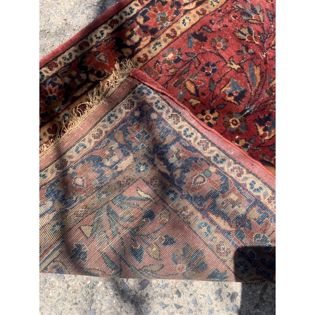 Persian 1920s, Handmade Antique Persian Sarouk Prayer Rug 2.1' X 4.3' For Sale - Image 3 of 9