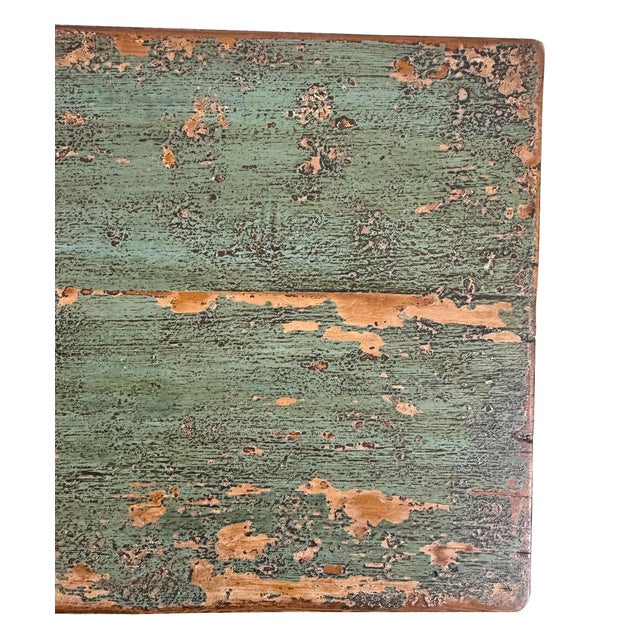 Teal Antique Mongolian Teal Sideboard For Sale - Image 8 of 9