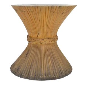 McGuire Style Sheaf of Wheat Bamboo Dining, Cocktail, Coffee Table Bohemian Chic