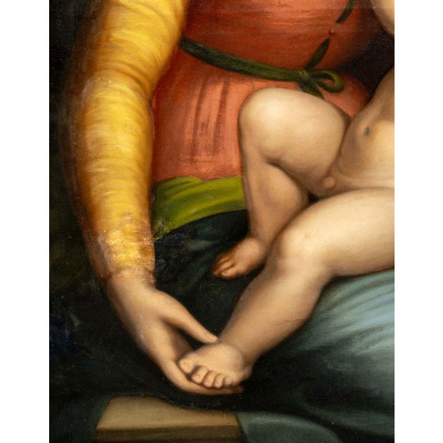 Raphael After Raphael "Orleans Madonna" Oil on Canvas For Sale - Image 4 of 10