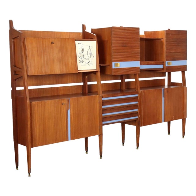 Vintage Cupboard in Teak Veneer, 1960s For Sale