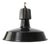 Vintage Factory Pendant Lamp in Black Enamel and Cast Iron from GAL For Sale